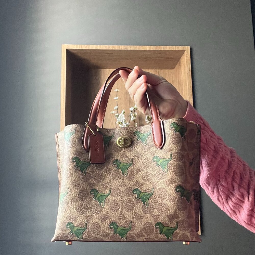 Coach Willow "Lexi" Handbag Tote bag 2WAY *Rexy Print*